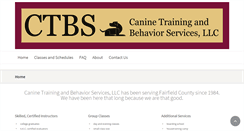 Desktop Screenshot of caninetrainingctbs.com